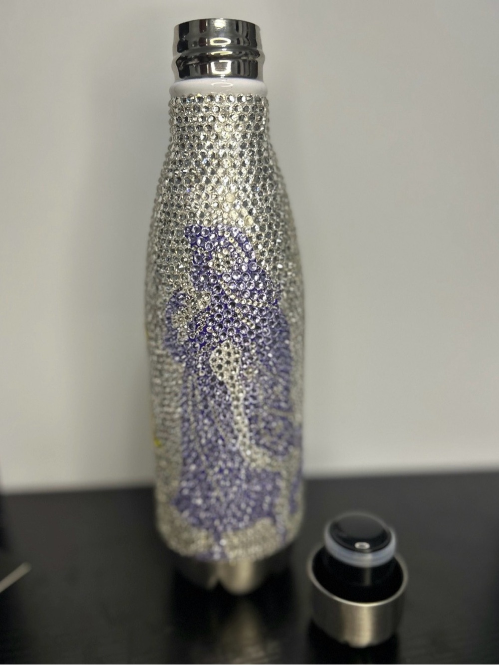 Tangled Rapunzel Sun Rhinestone Stainless Steel Thermal Bottle